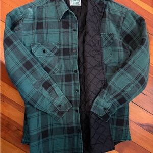 Ozark Trail Green and Black Plaid Jacket